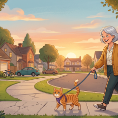 walking the cat
