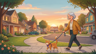 walking the cat