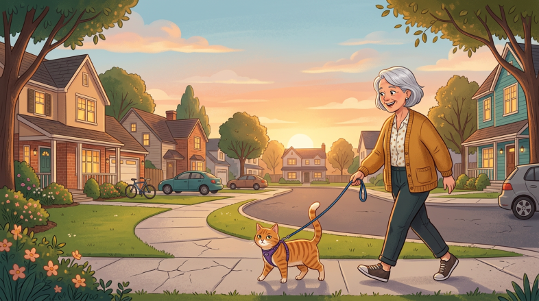 walking the cat